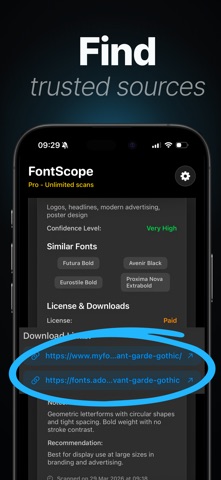 Font Identifier - AI Finder iPhone screenshot