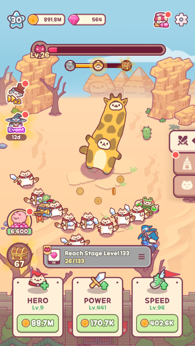 Bumbling Cats: Feline Heroes Screenshot