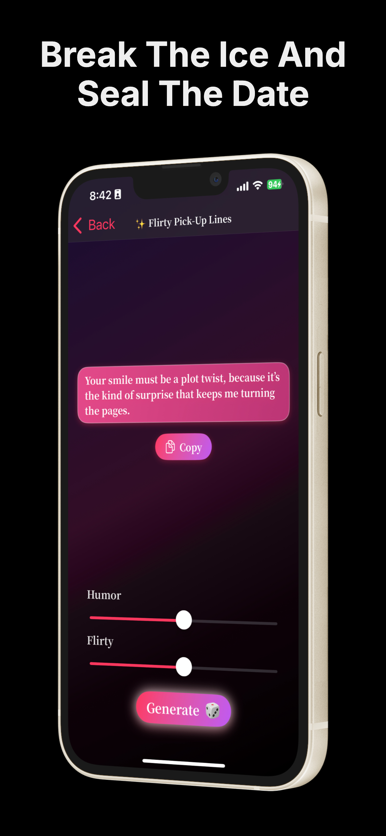 Pickup Lines - Flirt AI screenshot 4