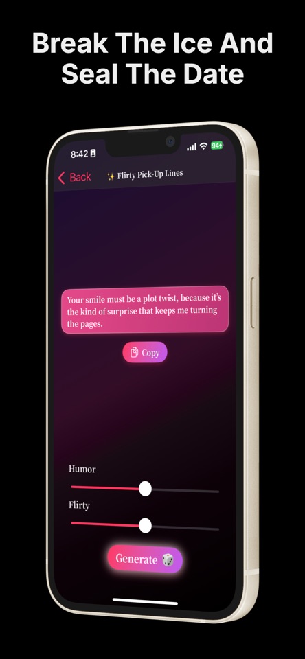 Pickup Lines - Flirt AI screenshot 4