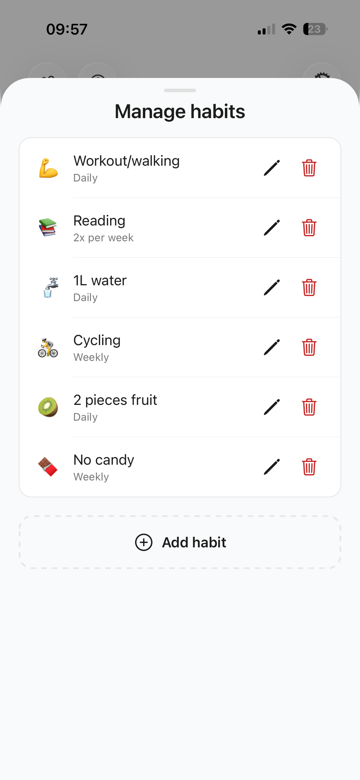 Habits circle screenshot 6