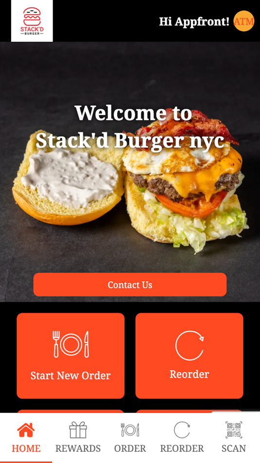 #1. Stack'd Burger nyc (iOS) By: Appfront A.I. LTD