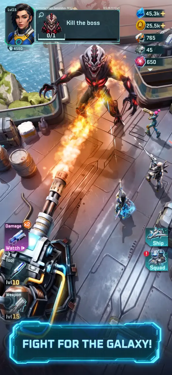 Astra Squad iOS Mod IPA screenshot 6 - iOS game interface