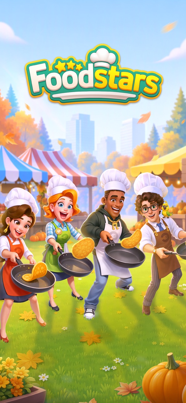Foodstars: Merge & Cook iOS Mod IPA screenshot 7 - iOS game interface