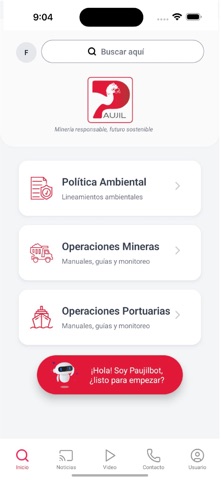 Paujil App screenshot
