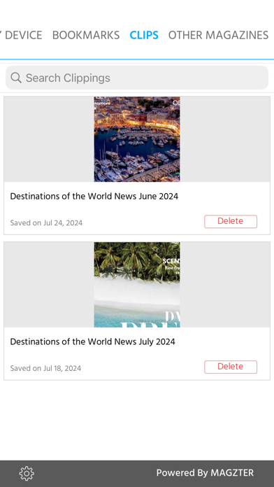 Destinations of the World News Screenshot