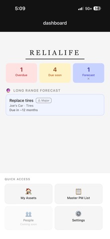 ReliaLife screenshot