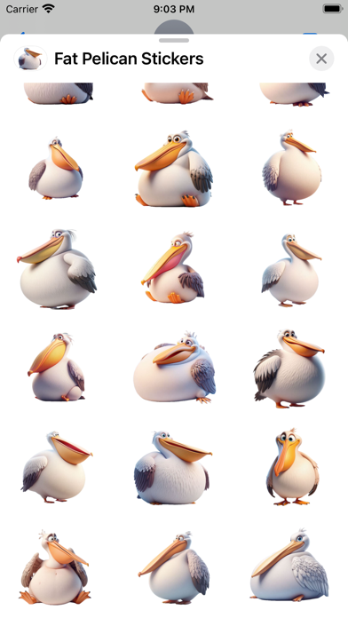 Screenshot #3 pour Fat Pelican Stickers