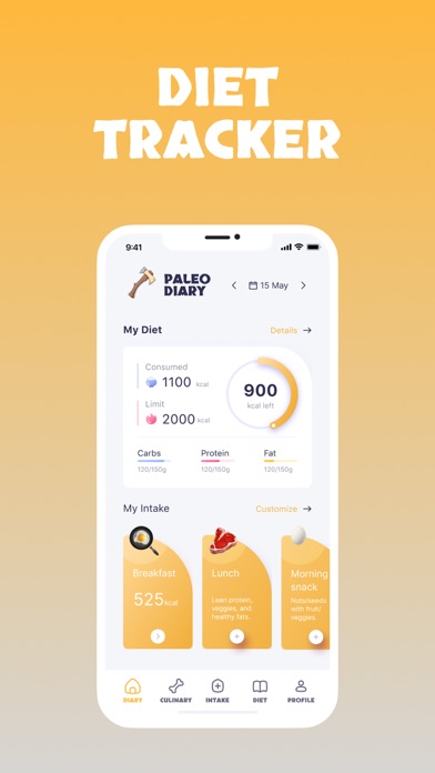 Paleo Diet App - Paleo Tracker Screenshot