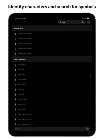 UniChar — Unicode Keyboard iPad screenshot
