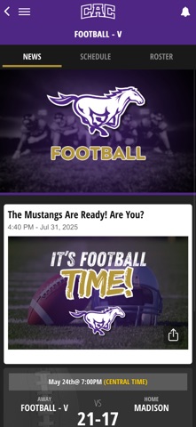 CAC Mustangs screenshot