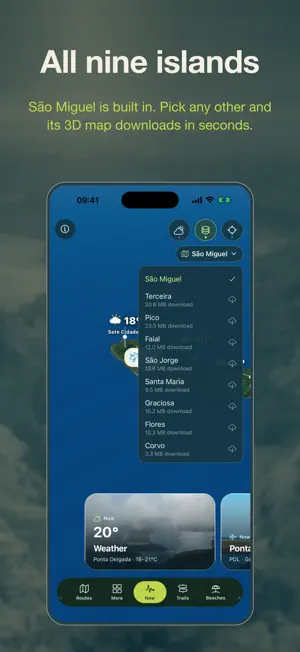 Azores: Weather & Trails screenshot 3