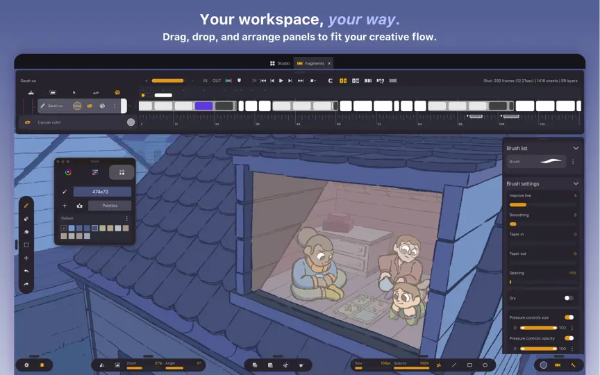 Screenshot von Callipeg Studio: 2D Animation auf dem iPhone 2