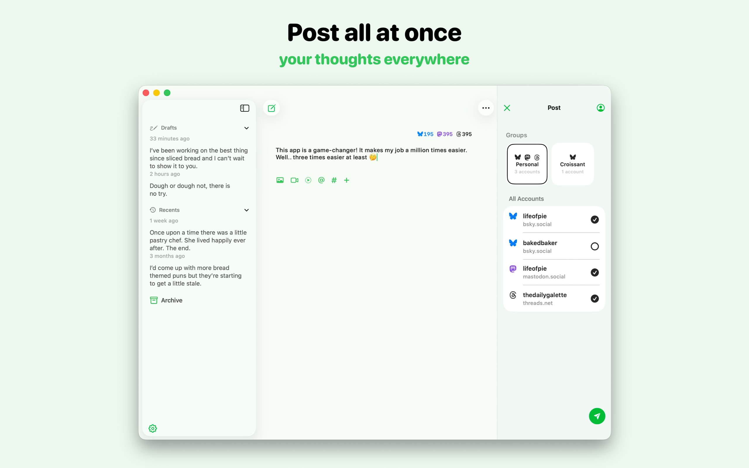 Croissant - Cross-Posting screenshot 23