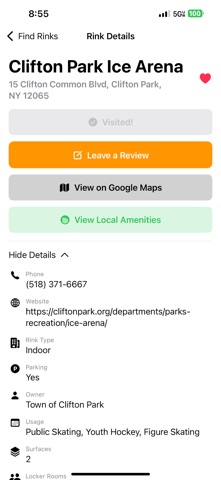 RinkRoute screenshot