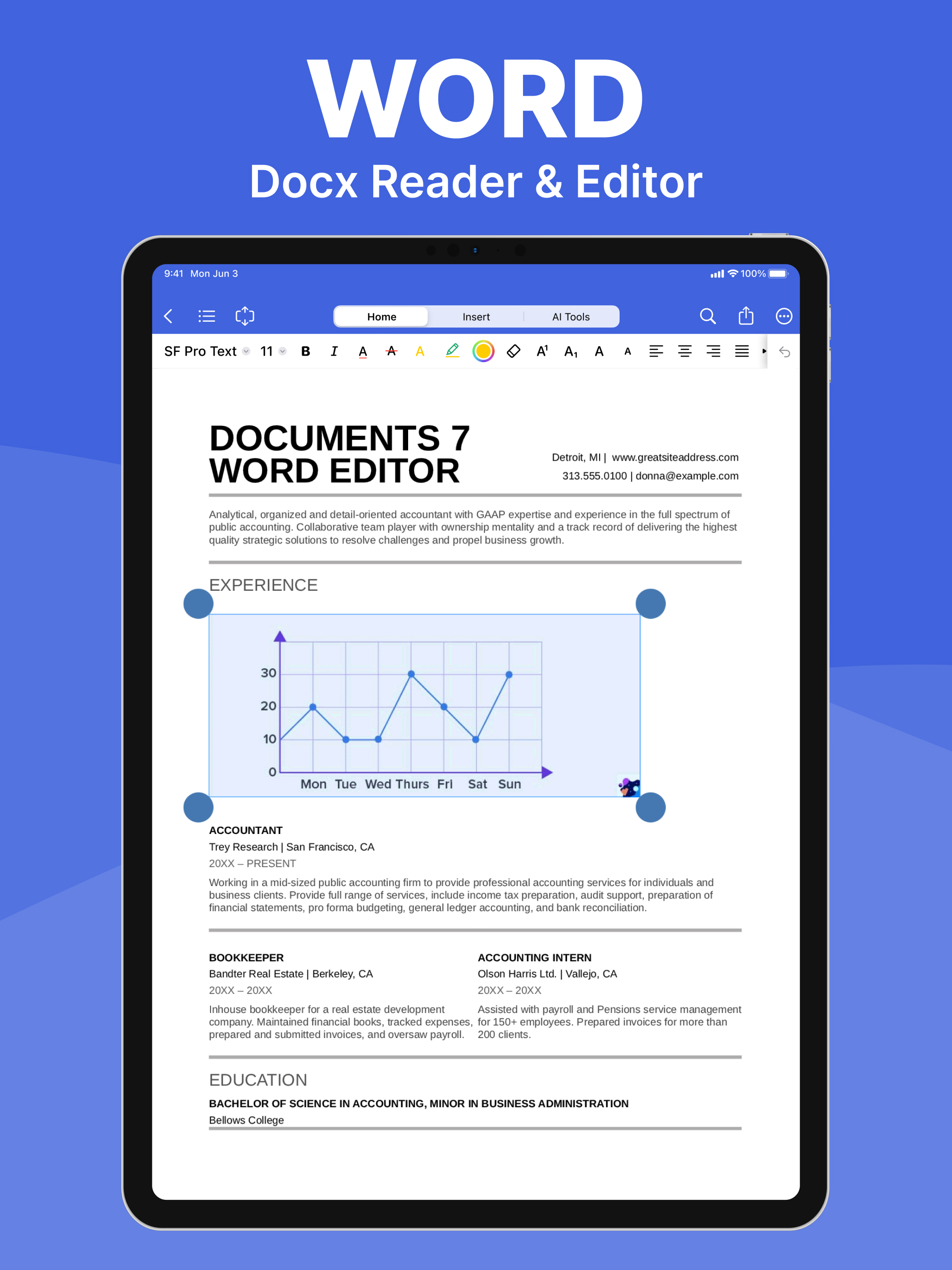 Office 7: Word, Sheets, PDF