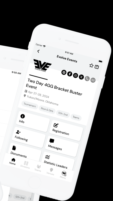 Evolve OK Events Screenshot