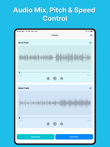 AI Vocal Remover : Split Music iPad screenshot