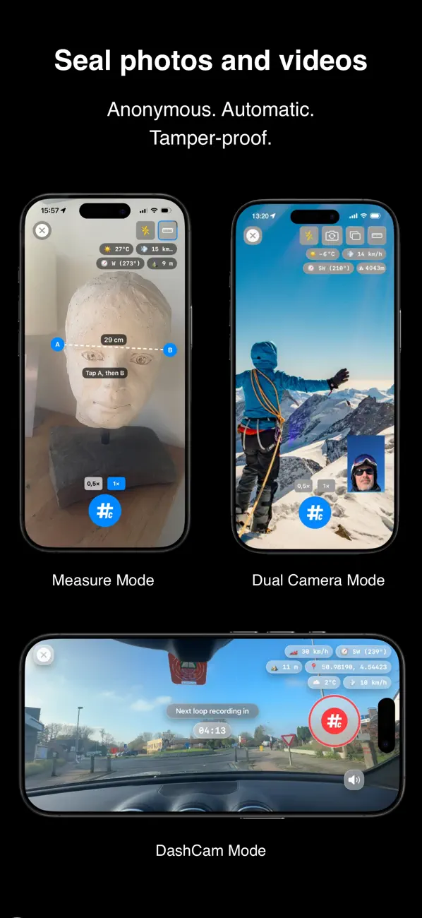 #2. HashCam® (iOS) By: Impact Makers (Apps)