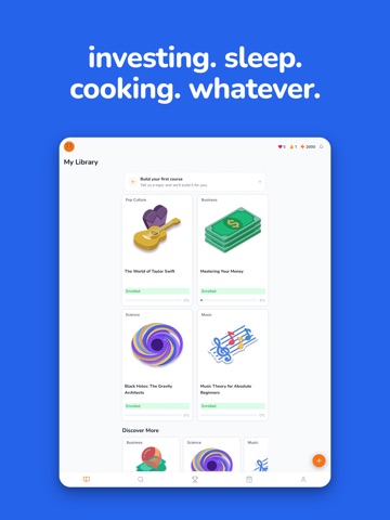 Tomo: Level Up Your Knowledge iPad screenshot