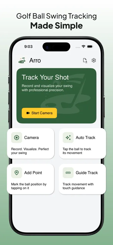 Arro Golf Shot Tracker AI‑App screenshot 2