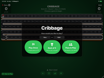Cribbage AI: Race to 121! screenshot 4