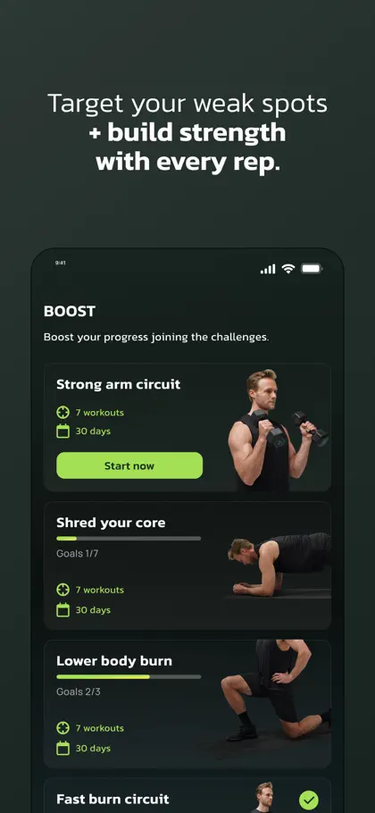 Muscle Charge: Men 40+ Fitness ekran görüntüsü 5 / 6