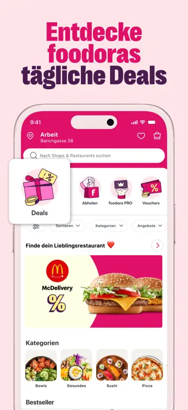 foodora Essen & Lebensmittel screenshot 2 of 8