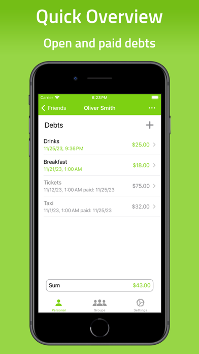 Who Owes Me - IOU Tracker Screenshot