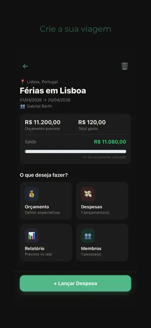 TripBudget - Viagem Planejada screenshot 4