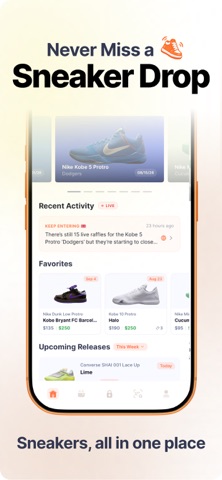 Copped: Sneaker Release Alerts Screenshot 1 of 8