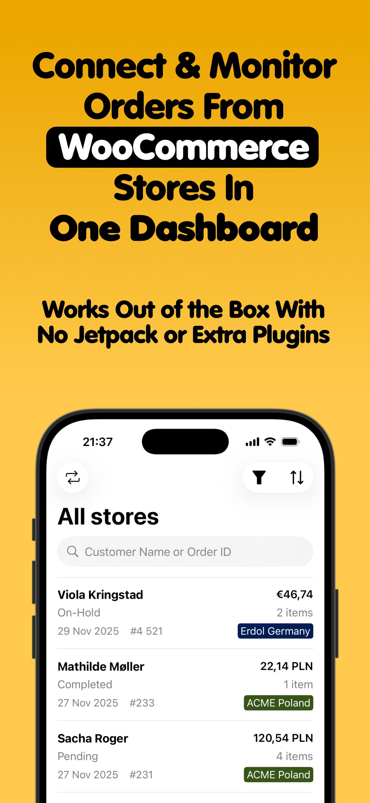 Order Ping X for WooCommerce