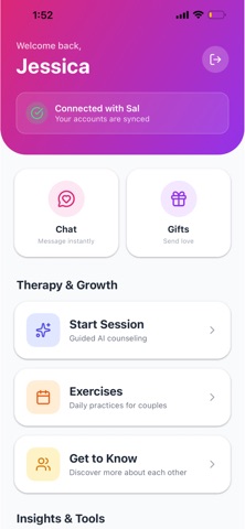 Reconnect: Couples Therapy AI iPhone screenshot