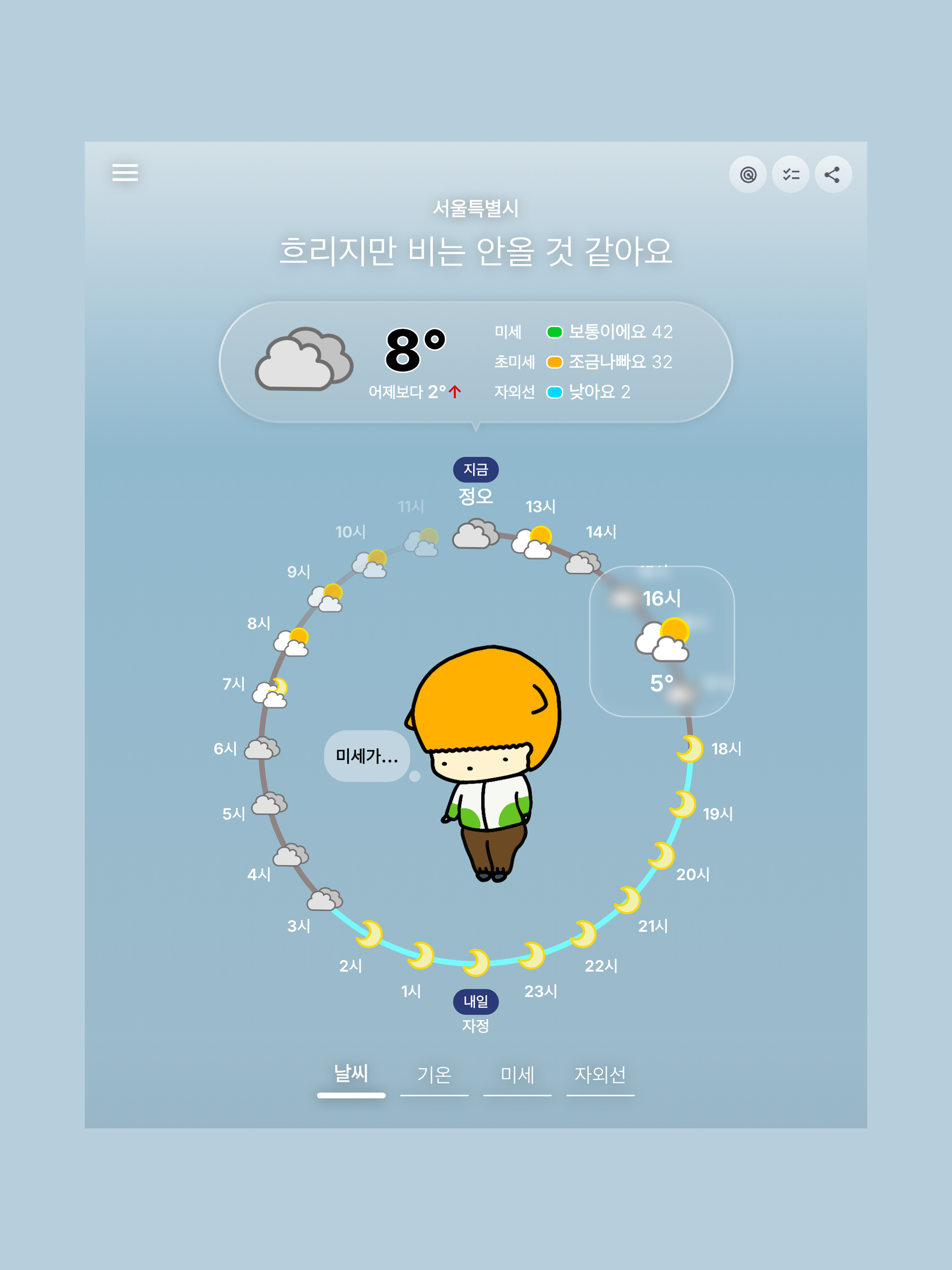 너의날씨: 섬세하고 정교한 일기예보, 미세먼지, 레이더 screenshot 15