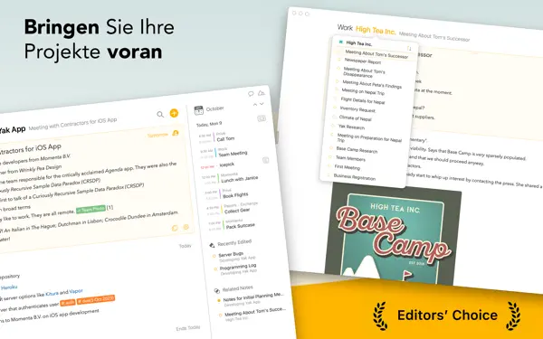 Agenda - Notiz trifft Kalender, Screenshot 3