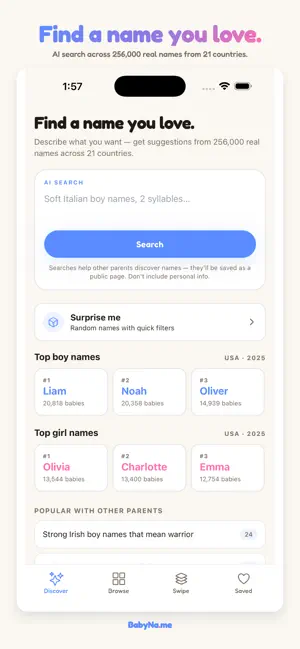 Baby Name Lookup screenshot 1