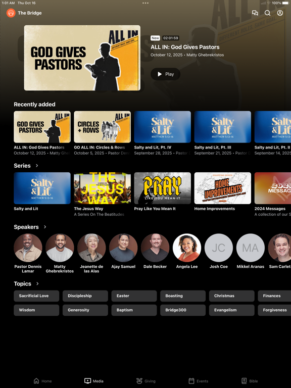 Bridge Fam iPad screenshot 2 - Education app
