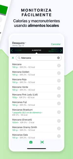 Contador de Calorías fatsecret4+_3