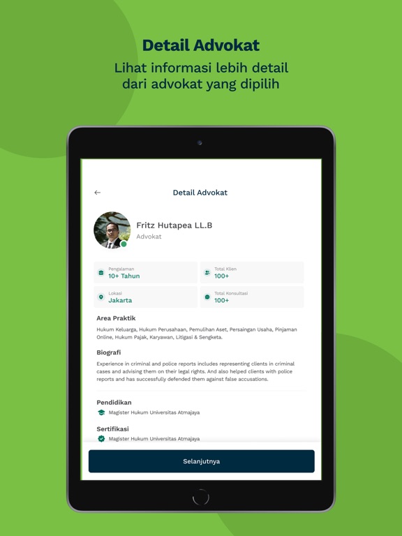 Hukumku - Konsultasi Hukum iPad screenshot
