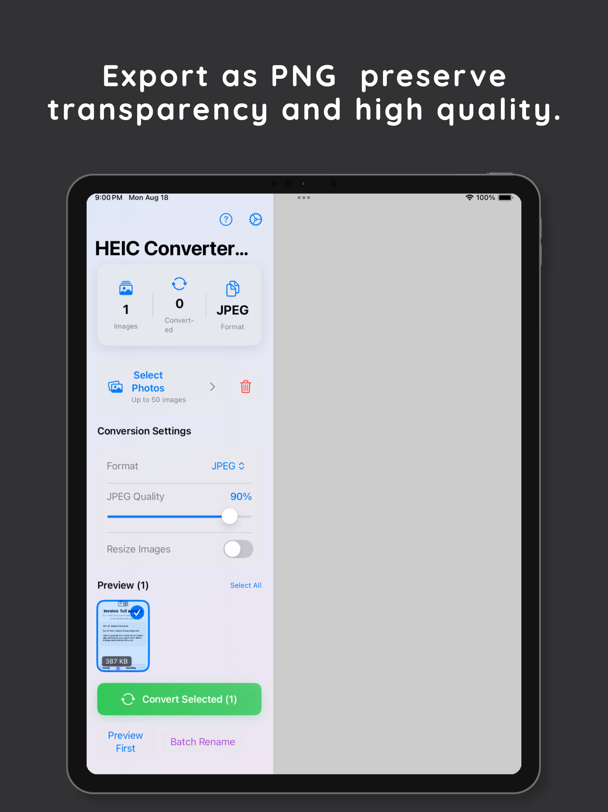 HEIC to JPEG & PNG Converter