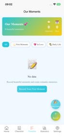LoveList Couple Date Goal Log screenshot