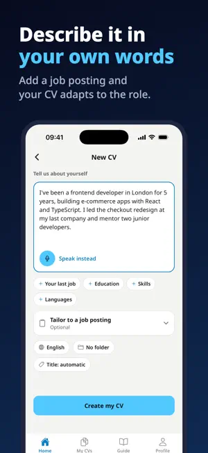AutoCV: AI Resume Builder screenshot 3