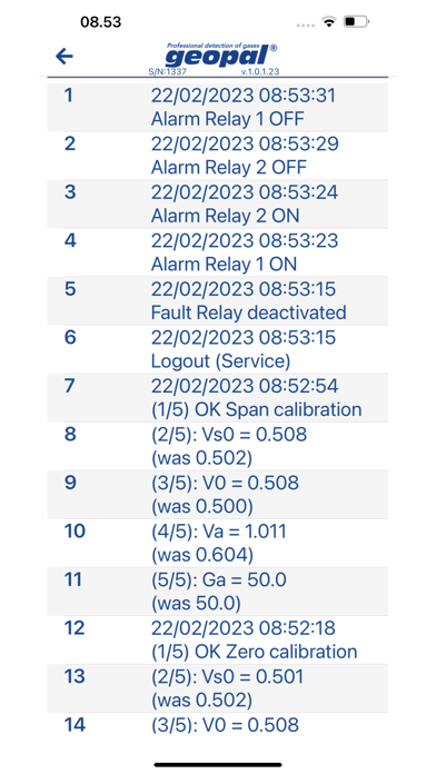 Screenshot #3 pour GP NOVA gas detector