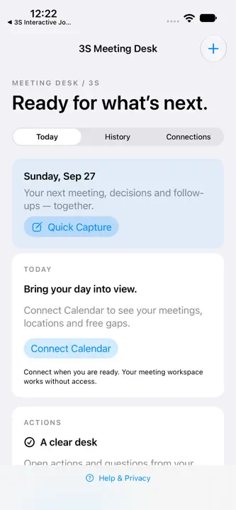 ThreeSMeetingDesk screenshot 1