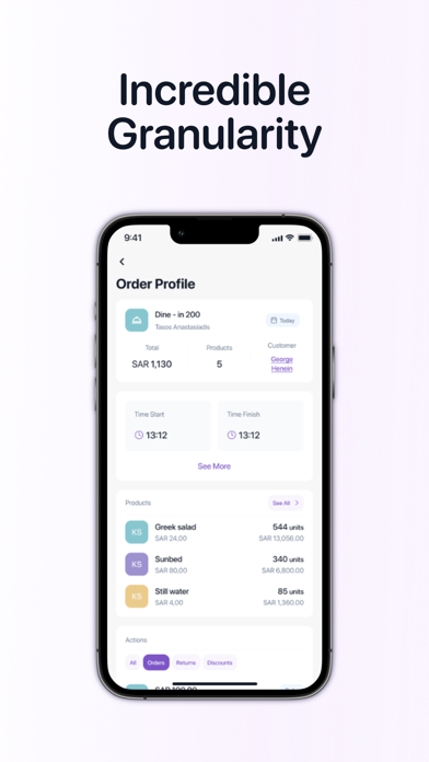 Foodics BI Screenshot