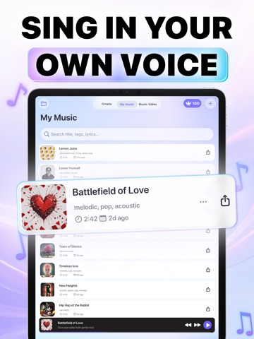 AI Music - Generator iPad screenshot