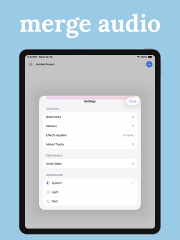 Audio File Merger & Joiner iPad screenshot