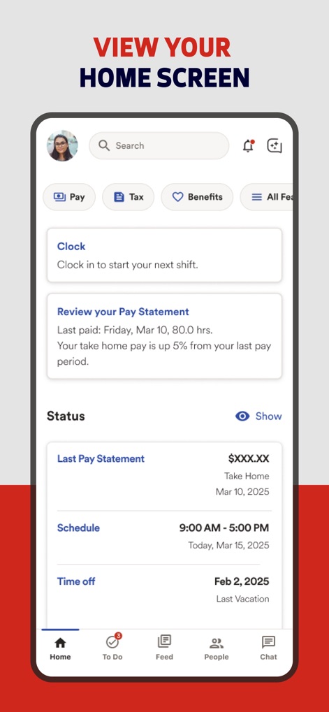 ADP Mobile Solutions - Intuitive Dashboard View