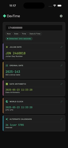 DevTime: Date & Time Toolkit screenshot