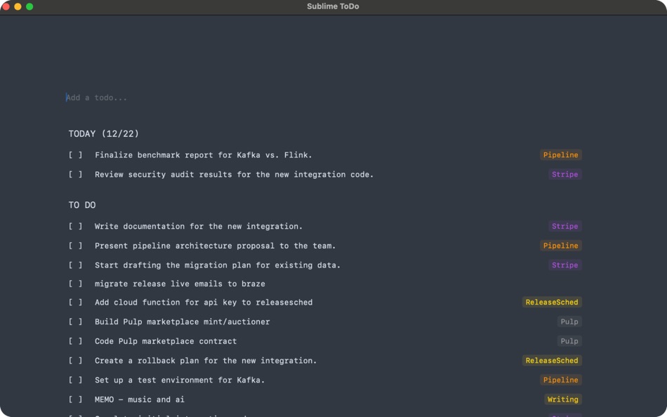 #1. Sublime To Do: Focused Tasks (macOS) 게시자: Daniel Dewar